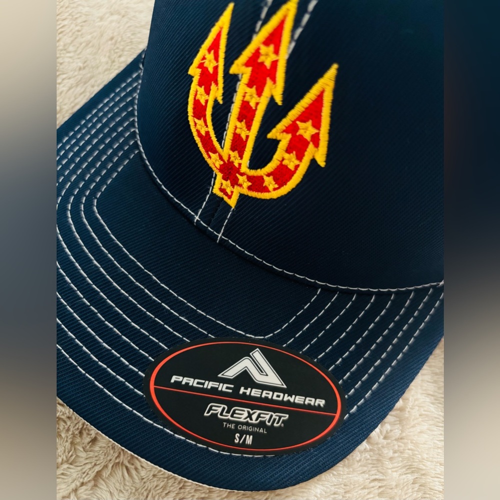 Arizona State  Sun Devils Trucker Hat Trident Logo by Pacific Headwer Sz. S/M